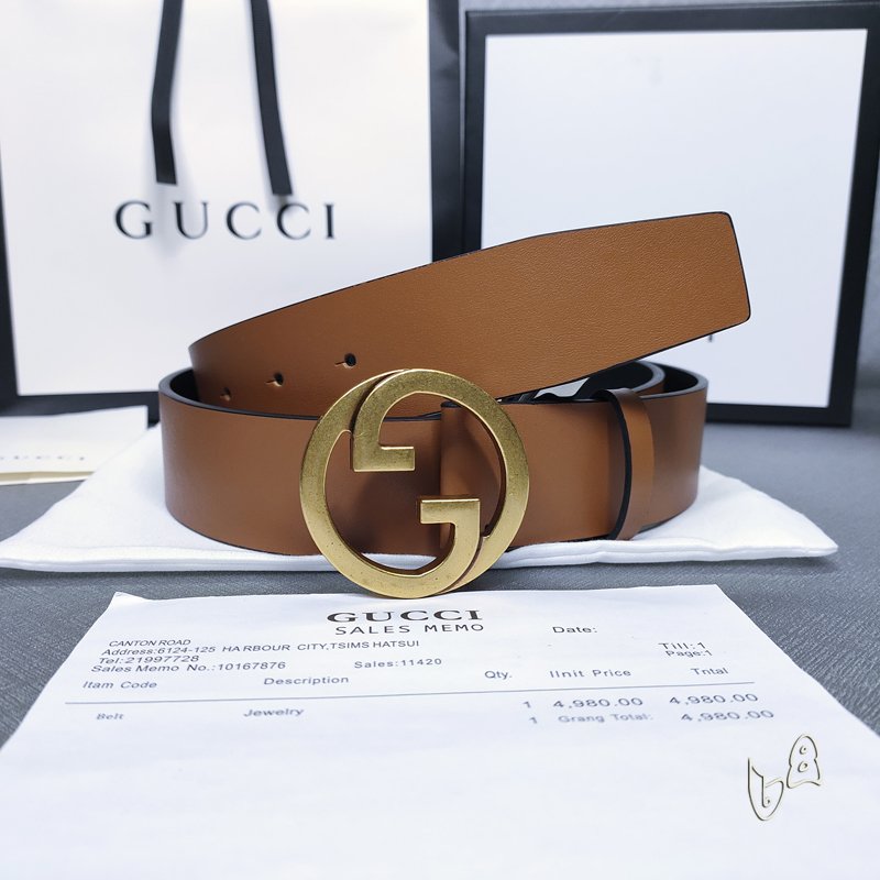Gucci belt 38mmX80-125cm lb (12)